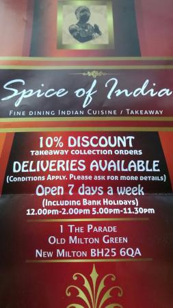 Spice Of India